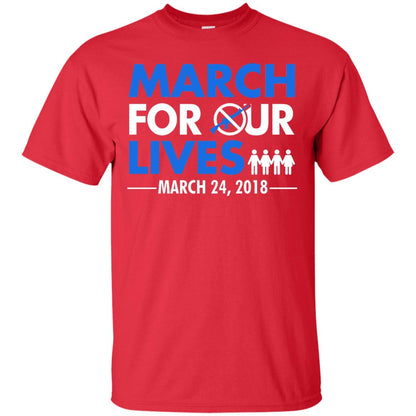 March For Our Lives March 24 2018 Gun Control T-shirt Red
