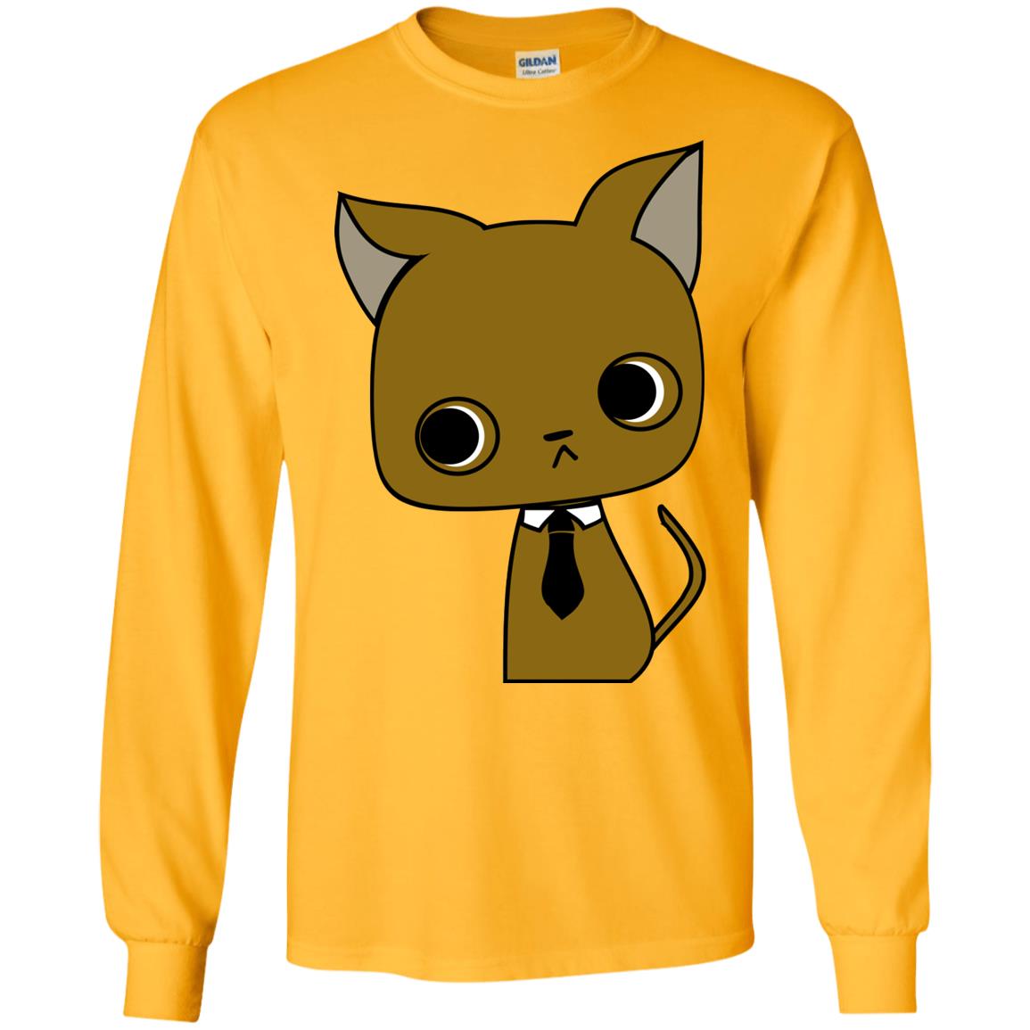 Funny Business Love Cat Shirt Gold