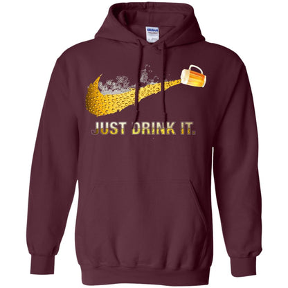 Beer Just Drink It Beer Lover T-shirt Maroon