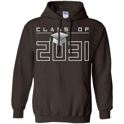 Class Of 2031 Kindergarten First Day Of School Graduate In 2031 Shirt Dark Chocolate