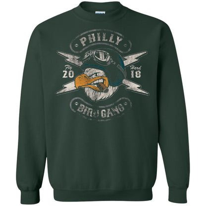 Bird Gang Eagles T-shirt Vintage Distressed Forest Green