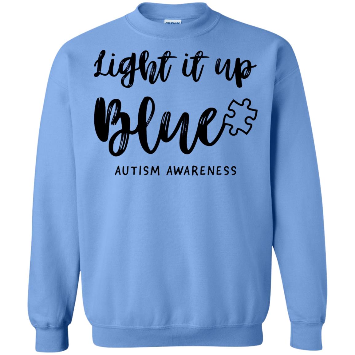 Autism Awareness Shirts Light It Up Blue Carolina Blue