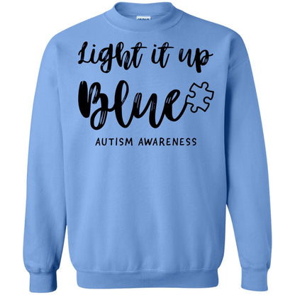 Autism Awareness Shirts Light It Up Blue Carolina Blue