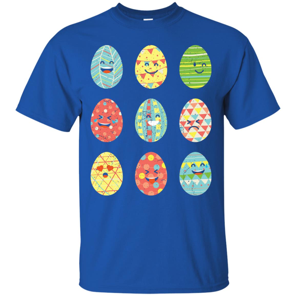 Happy Egg Emoji Easter Sunday Egg Hunt T-shirt Royal