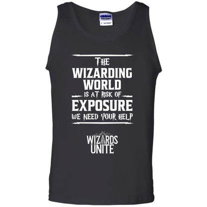 The Wizarding World Is At Risk Of Exposure Harry Potter T-shirt Black