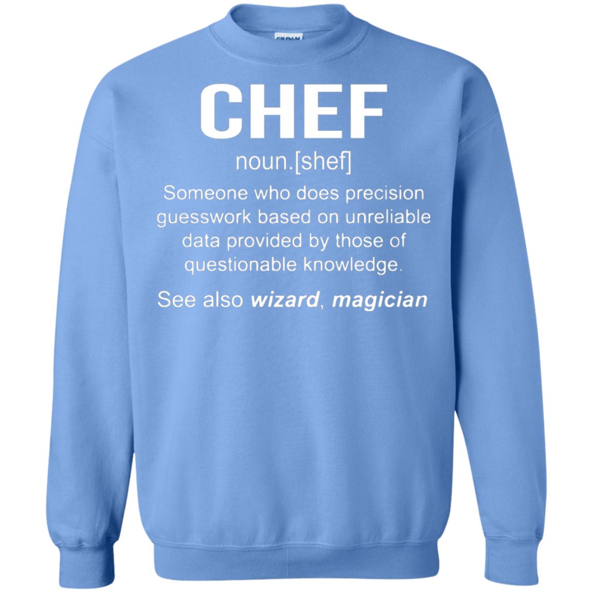 Funny Chef Meaning Shirt Chef Noun Definition Carolina Blue