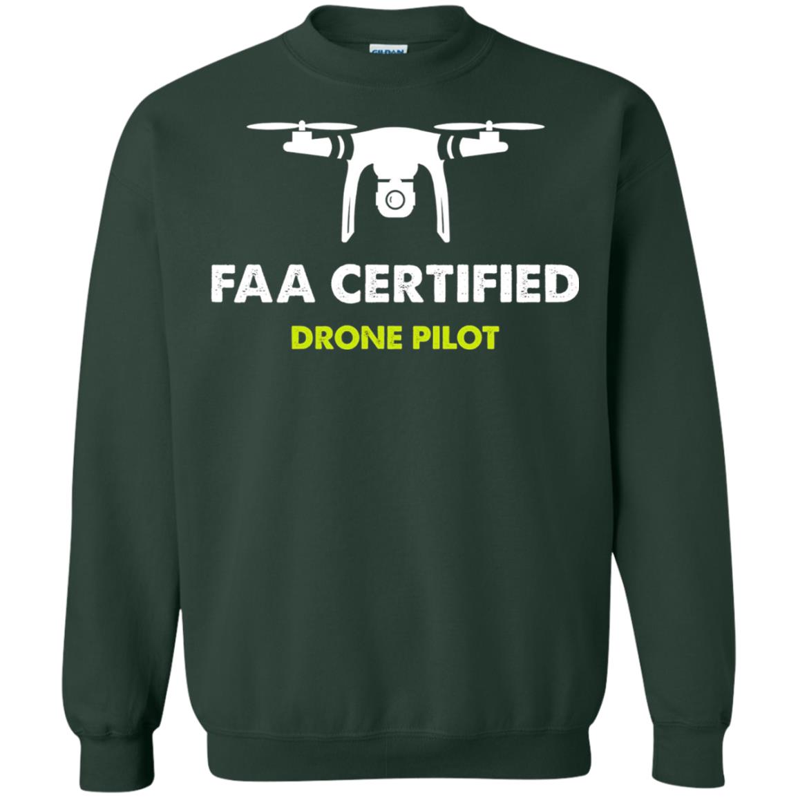 Faa Certified Drone Pilot T-shirt Forest Green