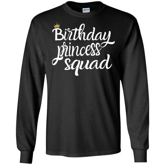 Birthday T-shirt Princess Squad Black