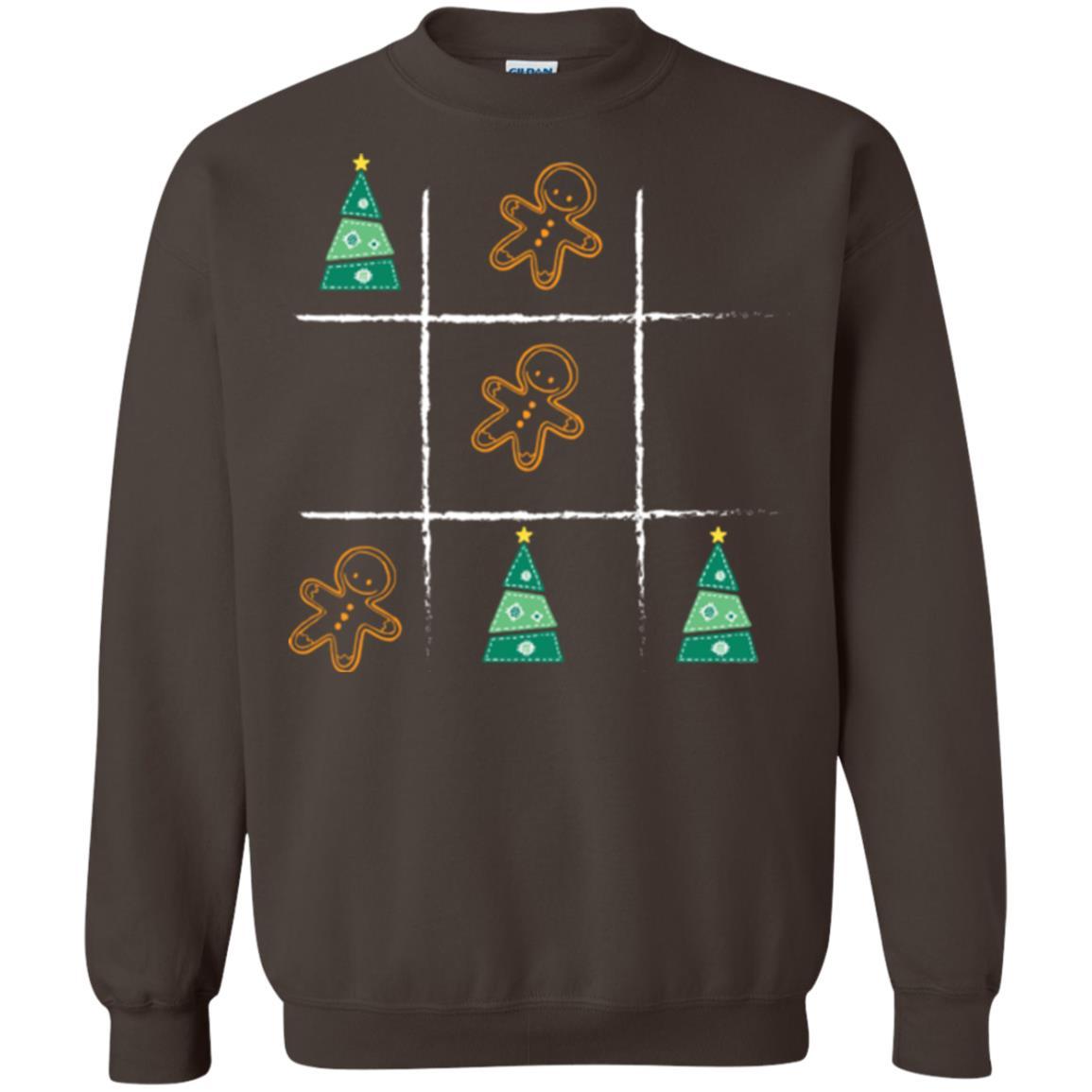Christmas T-shirt Tic Tac Toe Board Game Dark Chocolate
