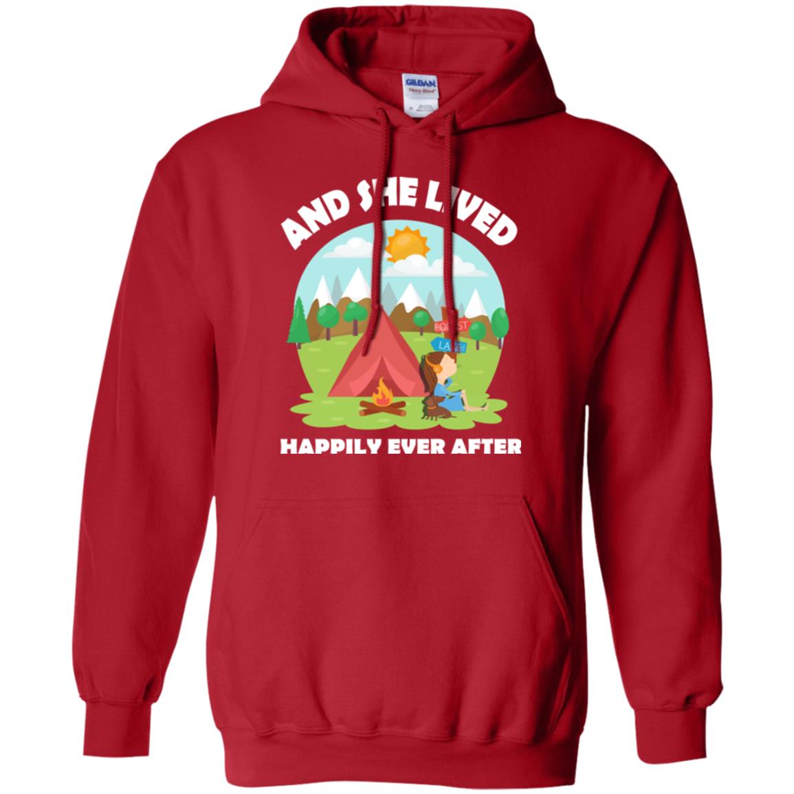 And She Lived Happily Ever After T-shirt Red
