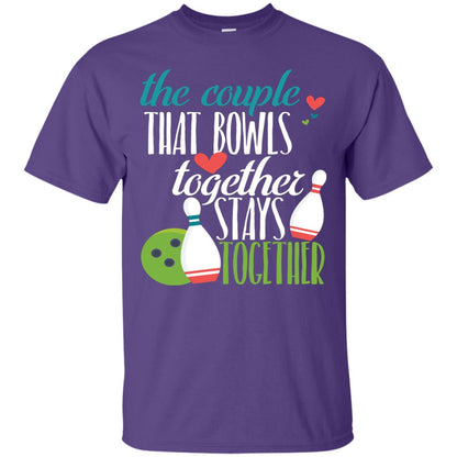 Bowler Shirt The Couple That Bowls Together Stay Together Purple