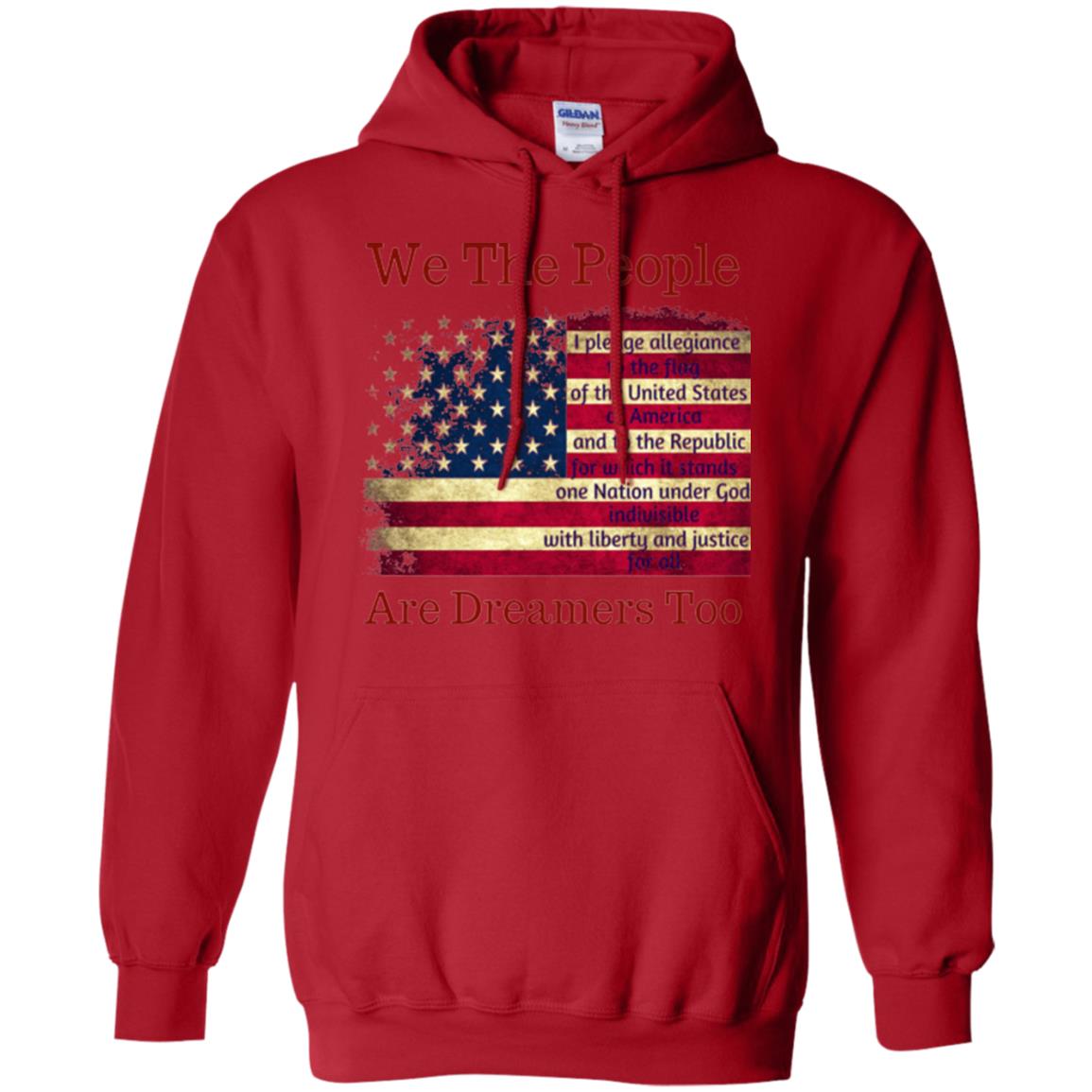 Americans We Are People Are Dreamers Too T-shirt Red