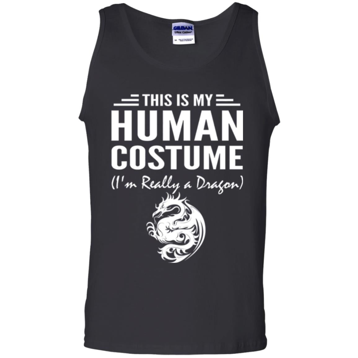 Dargon T-shirt This Is My Human Costume I_m Really A Dragon Black