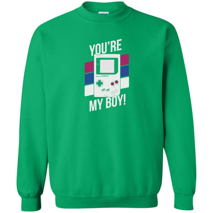 You_re My Boy Stripe Graphic Game Shirt For Boy Irish Green