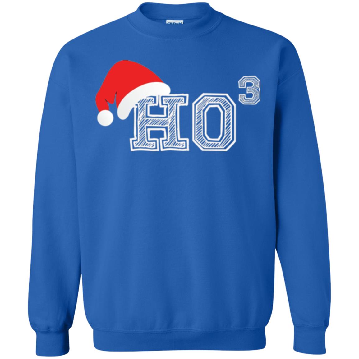Christmas T Shirt Ho Ho Ho X 3 Third Power Royal