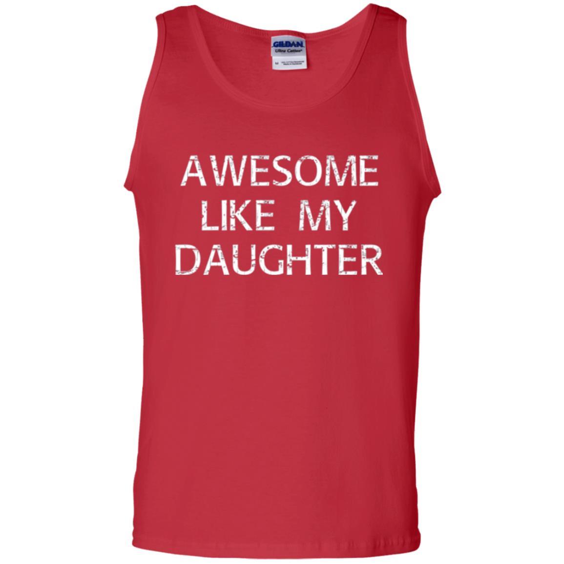 Parent T-shirt Awesome Like My Daughter Red