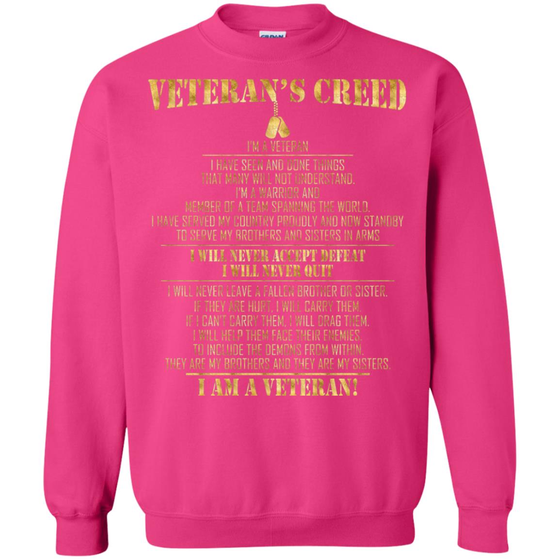 Veterans Creed Im A Veteran I Have Seen And Done Things That Many Will Not Understand Heliconia