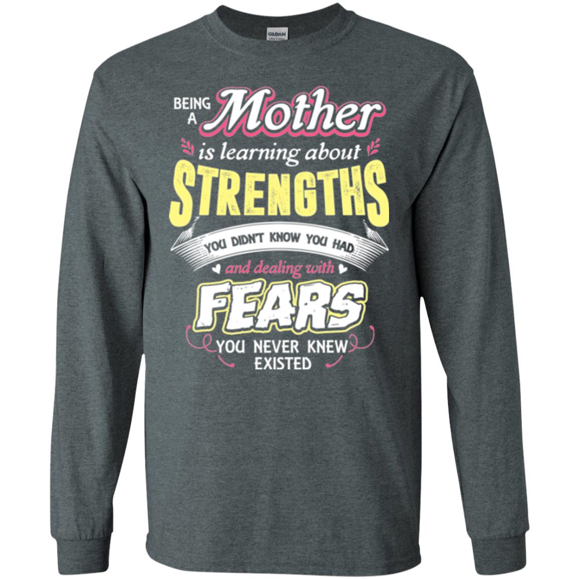 Being A Mom Means Mommy T-shirt Dark Heather
