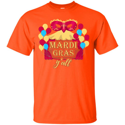 Mardi Gras T-shirt Y_all Orange