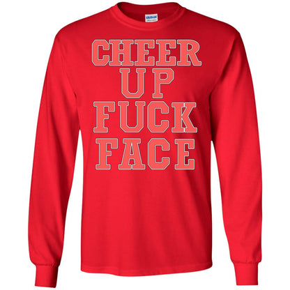 Cheer Up Face Shirt Red