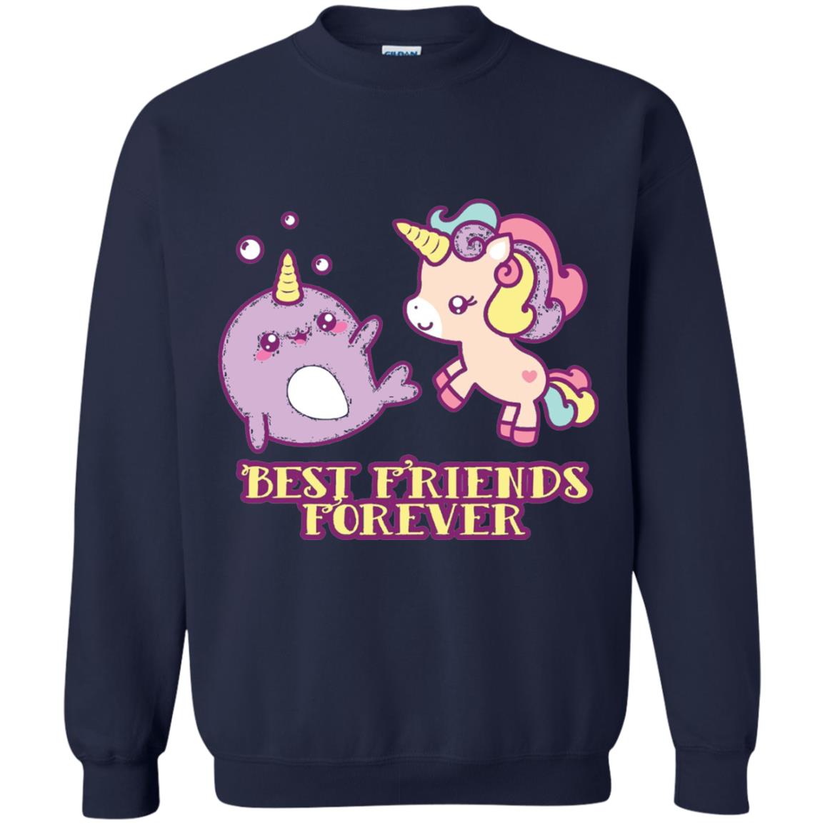 Cute Kawaii T-shirt Bff Best Friends Forever Navy