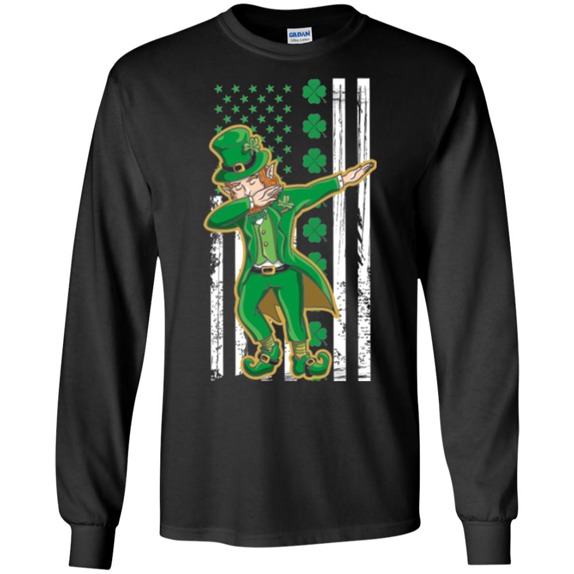 Dabbing Leprechaun St. Patrick's Day T-shirt Black