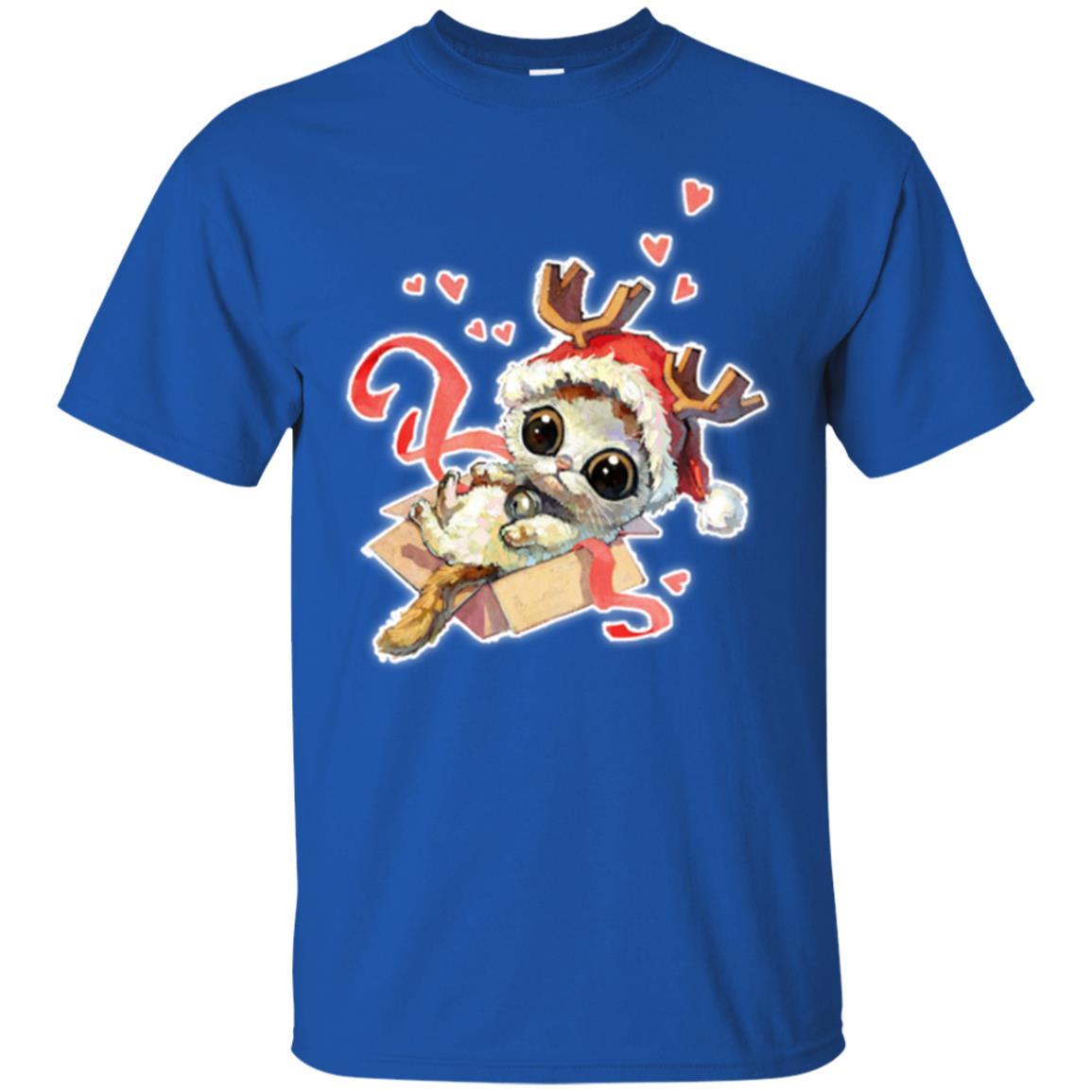 Cat Lover T-shirt Merry Christmas Royal