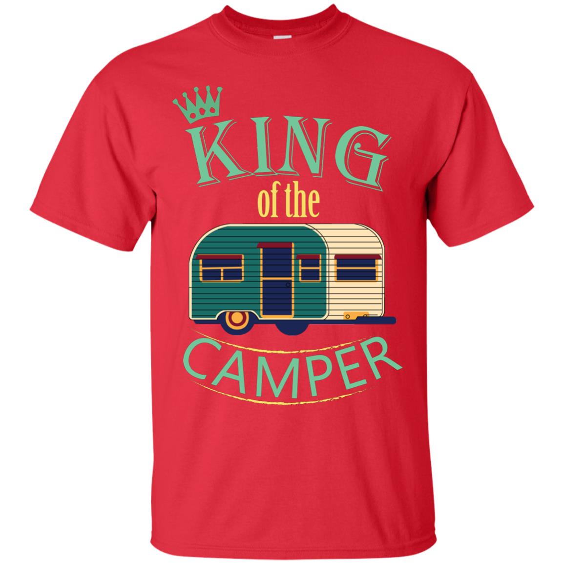 King Of The Camper Camping Lover Shirt Red