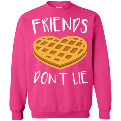 Funny Waffle T-shirt Friends Don_t Lie Heliconia