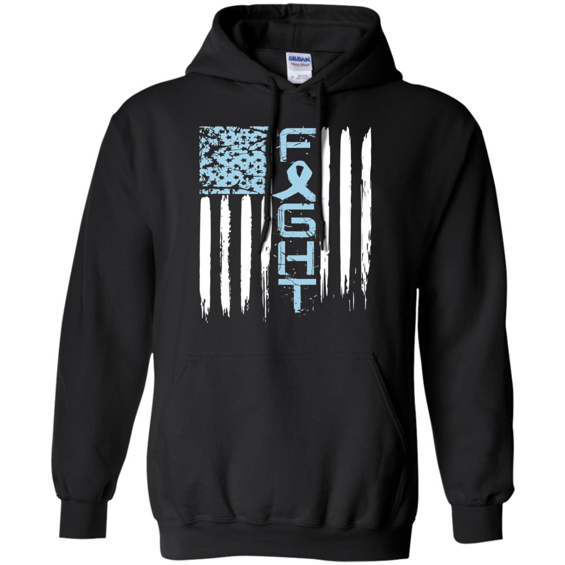 Fight Hope Prostate Cancer Awareness Cancer T-shirt Black
