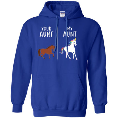 Unicorn T-shirt Your Aunt My Aunt Royal