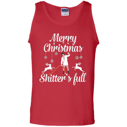 Christmas T-shirt Reindeer Merry Christmas Shitter's Full Red