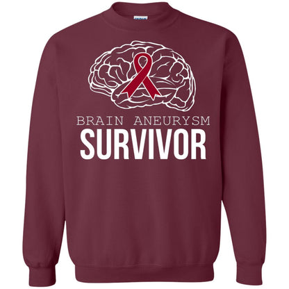 Brain Aneurysm Survivor T-shirt Maroon