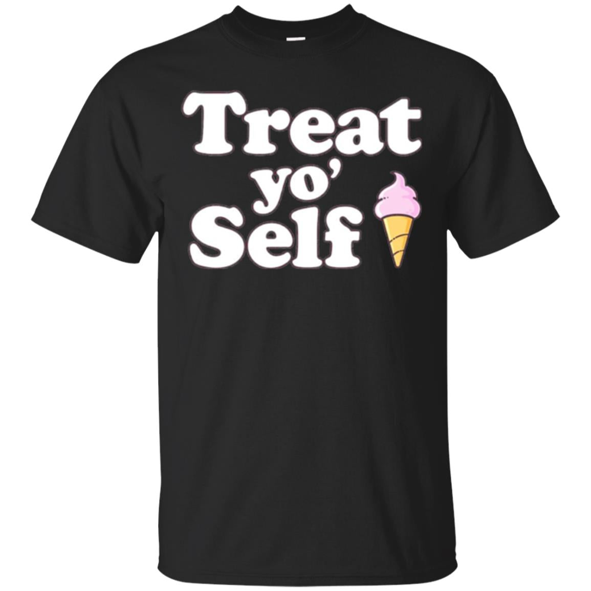 Treat Yo_ Self Ice Cream T-shirt Black