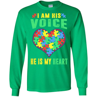 Autism Awareness Shirt He Is My Heart Irish Green