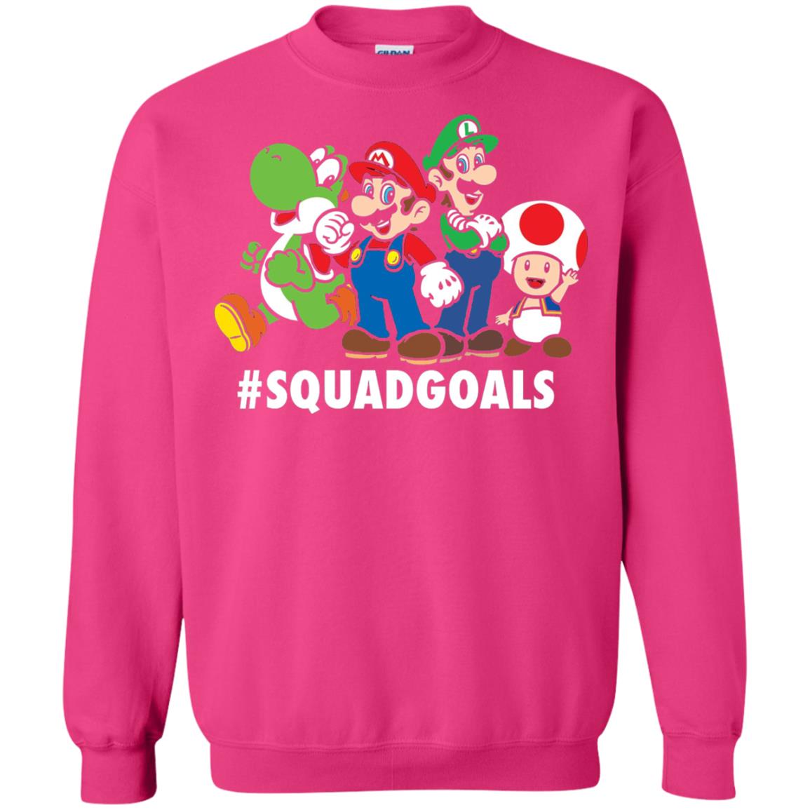 Nintendo Super Mario Luigi #squadgoals Gamer T-shirt Heliconia
