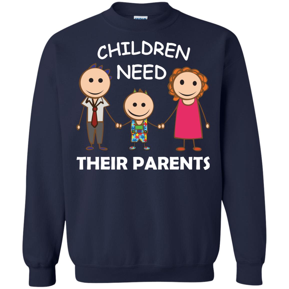 Children Need Their Parents End Separation Family Shirt Navy