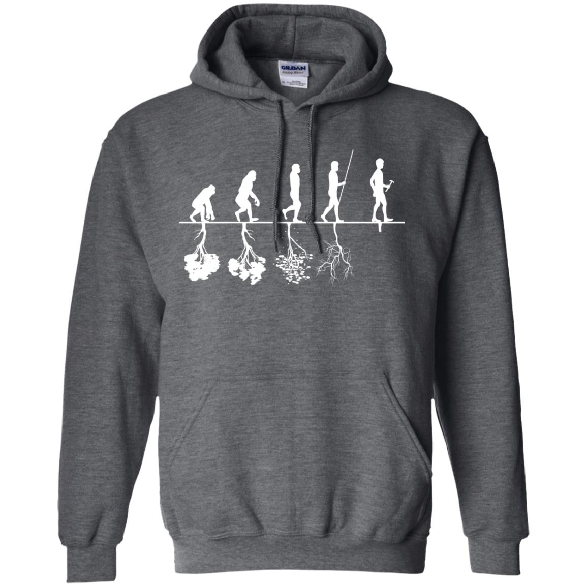 Evolution Tree Of Human Life Thinking Save Environment Shirt Dark Heather