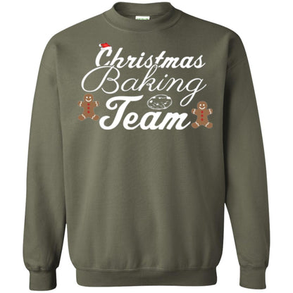 Baker T-shirt Christmas Baking Team Military Green