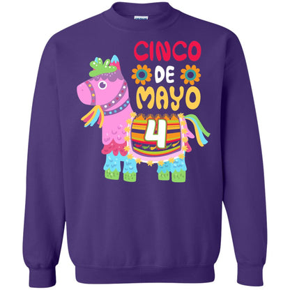 Cinco De Mayo Pinata Jockeys Horse Race 4th Birthday T-shirt Purple