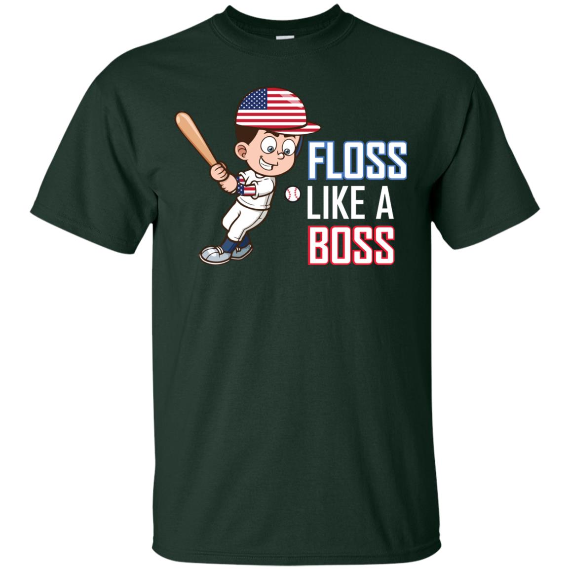 Floss Like A Boss Shirt For Baseball Players Forest