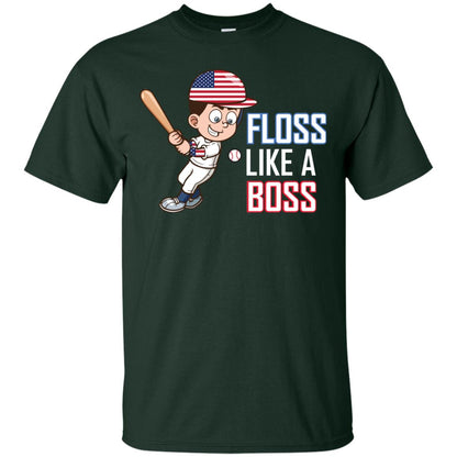 Floss Like A Boss Shirt For Baseball Players Forest