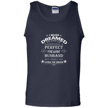 Wife T-shirt I Never Dreamed I''d End Up T-shirt Navy