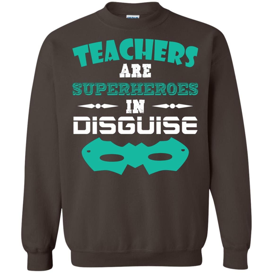 Teachers Are Superheroes In Disguise Movie Lover T-shirt Dark Chocolate