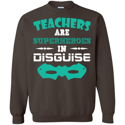 Teachers Are Superheroes In Disguise Movie Lover T-shirt Dark Chocolate