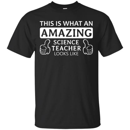 This Is What An Amazing Science Teacher Looks Like Shirt Black