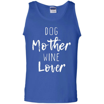 Dog Lover T-shirt Dog Mother Wine Lover T-shirt Royal