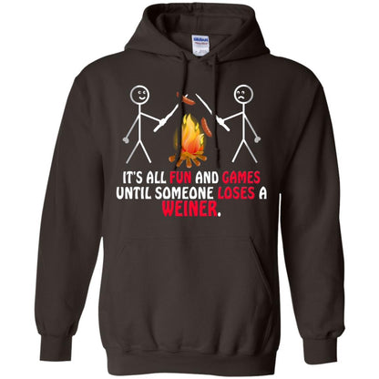 Camper T-shirt It's All Fun And Games Dark Chocolate