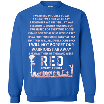Red Friday Military T-shirt Wear Red Friday Royal