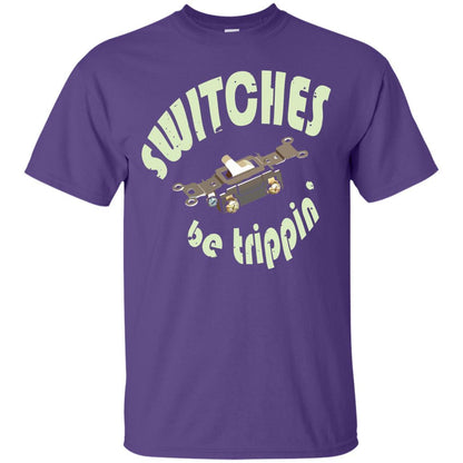 Electrician T-shirt Switches Be Trippin Purple